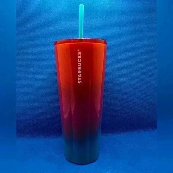 Starbucks Gradient Sunset Cold Cup (24 oz) Tumbler with Straw - Picture 1 of 3